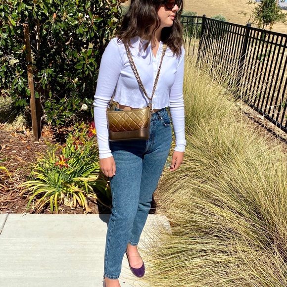 💓Sold💓Chanel Small Gabrielle Gold Ombré - Picture 13 of 16